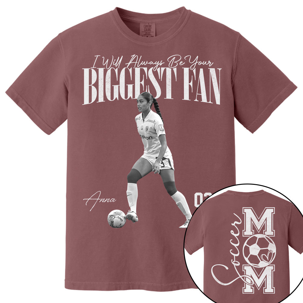 I'll Always Be Your Biggest Fan - Washed Tee Retro Bootleg Shirt For Soccer Player Vr2 Na02 Do99