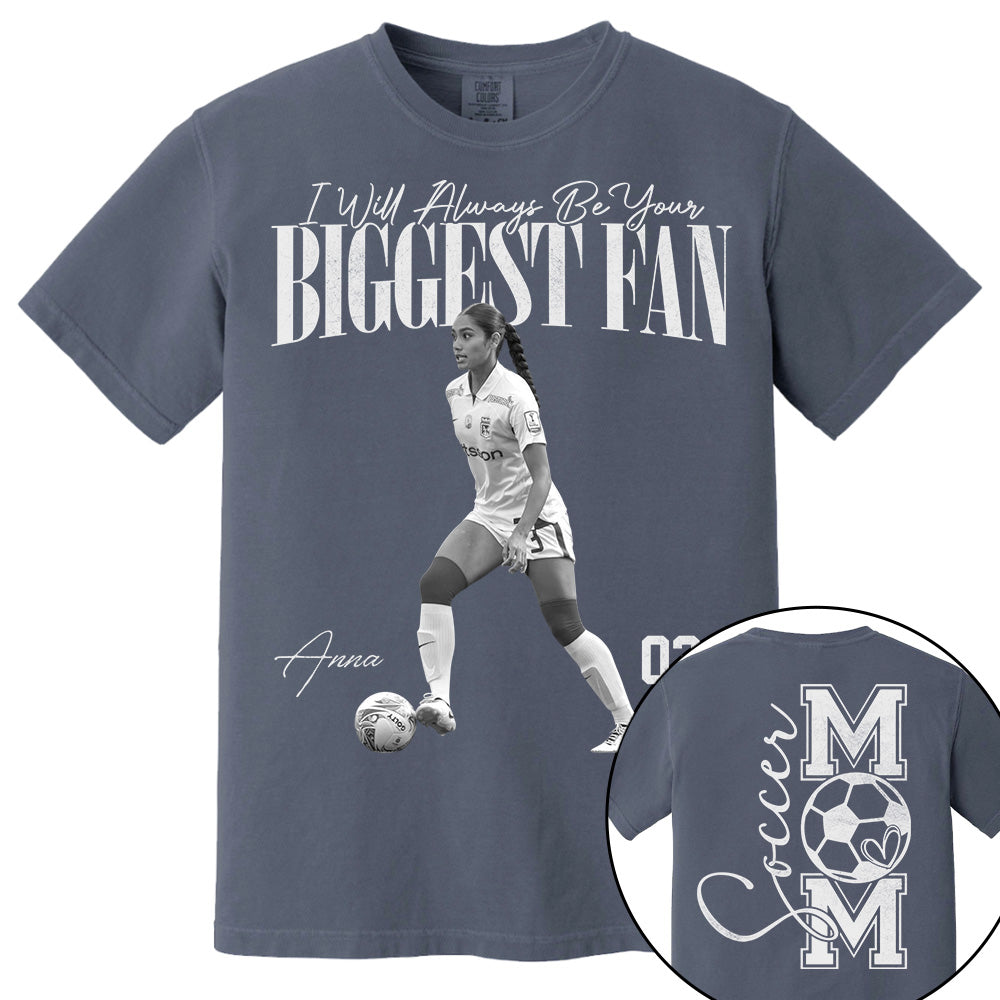 I'll Always Be Your Biggest Fan - Washed Tee Retro Bootleg Shirt For Soccer Player Vr2 Na02 Do99