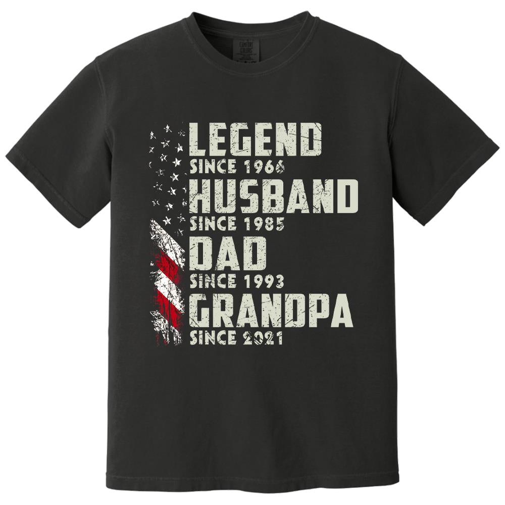 Personalized Legend Husband Dad Grandpa, Custom Father's Day Shirt With Nick Name And Year, Best Gift For Grandpa, Grandpa Tee Hv01