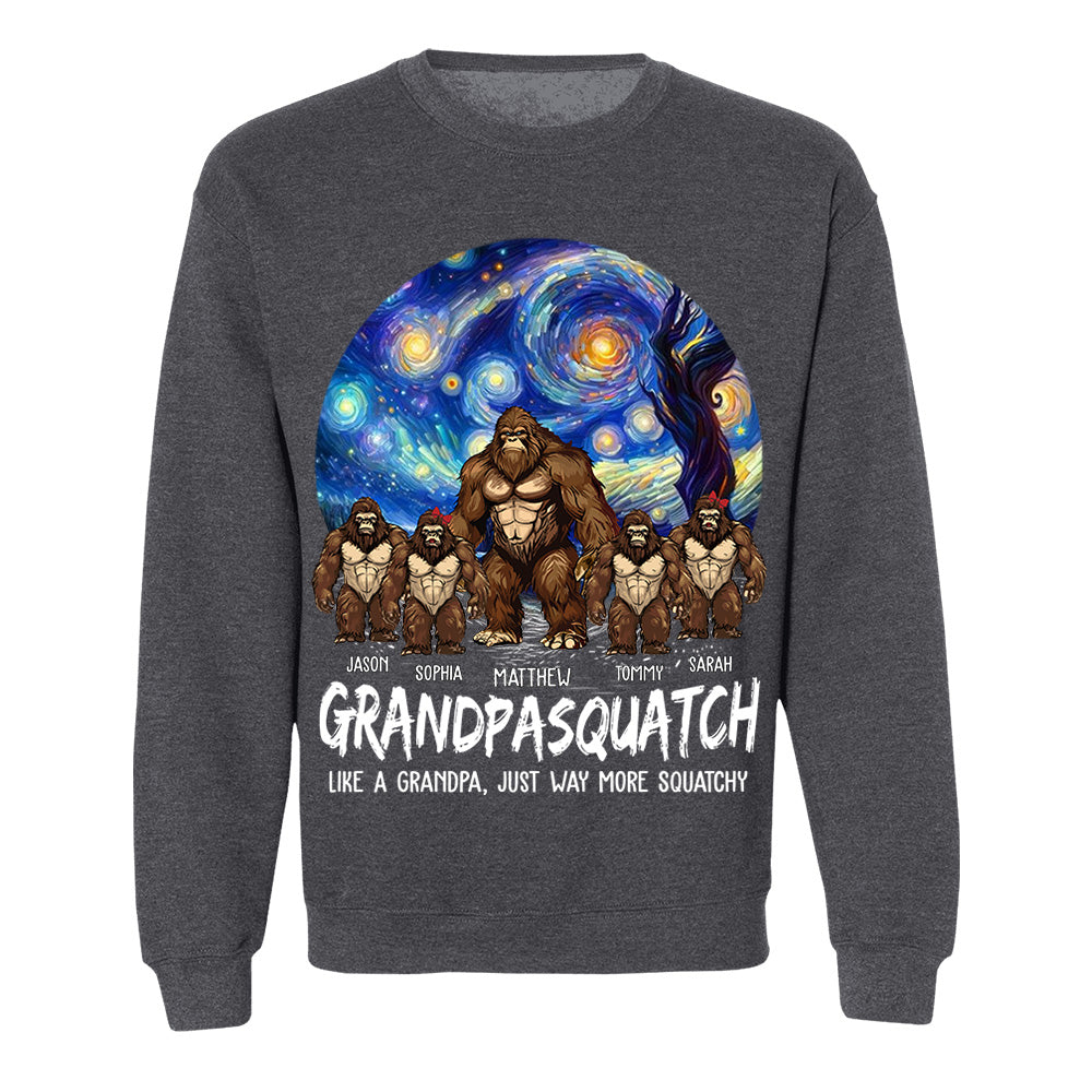 Grandpasquatch Personalized Shirt - Father's Day Gift For Family Members Vr3