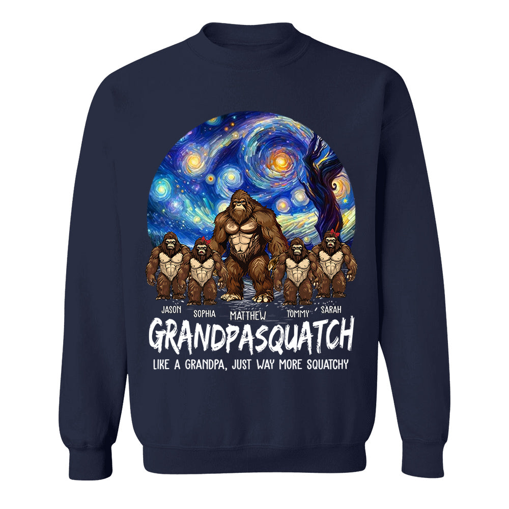Grandpasquatch Personalized Shirt - Father's Day Gift For Family Members Vr3