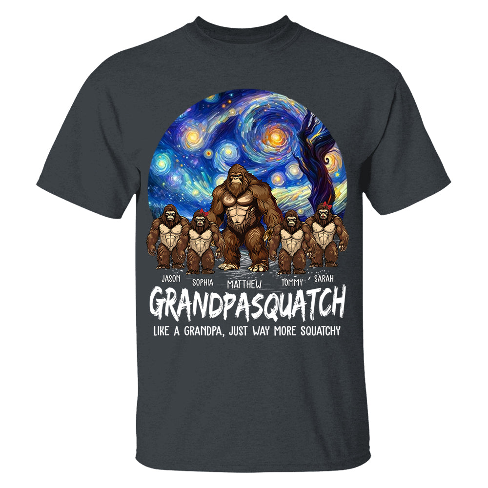 Grandpasquatch Personalized Shirt - Father's Day Gift For Family Members Vr3