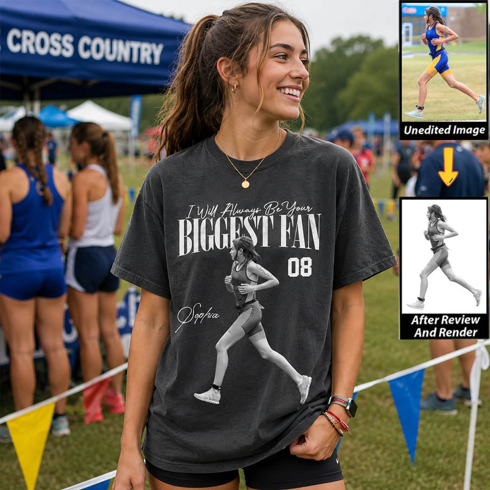 I'll Always Be Your Biggest Fan - Washed Tee Retro Bootleg Shirt For Runner T1807