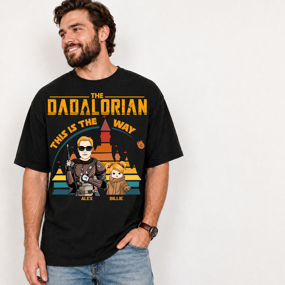 The Dadalorian This Is The Way - Personalized Shirt For Dad