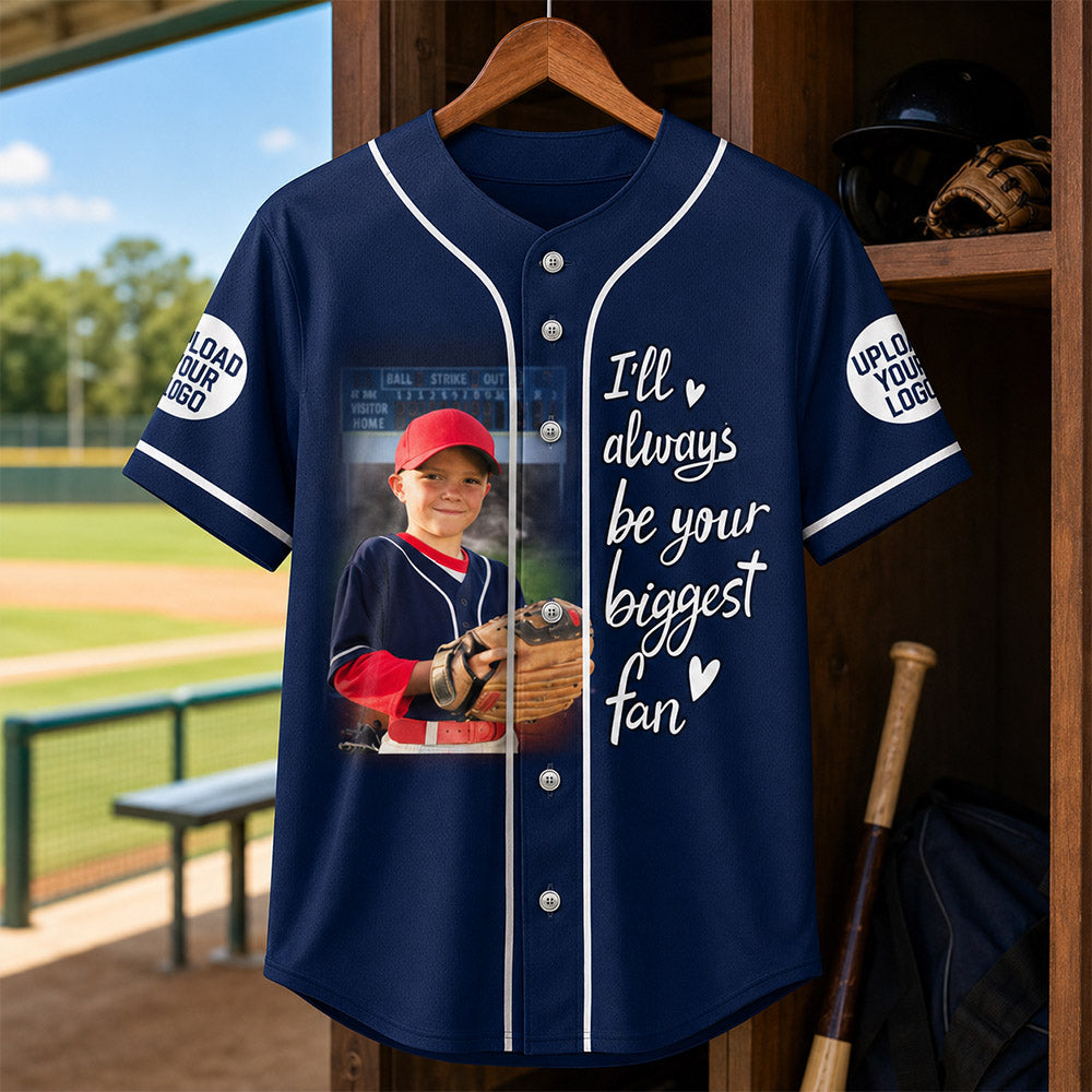 Custom Photo Baseball Game Day Baseball Jersey Gift For Baseball Lovers - Personalized Gift For Baseball Player K1702