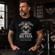 I Am A Biker Papa Just Like A Normal Papa Only Much Cooler Shirt For Grandpa