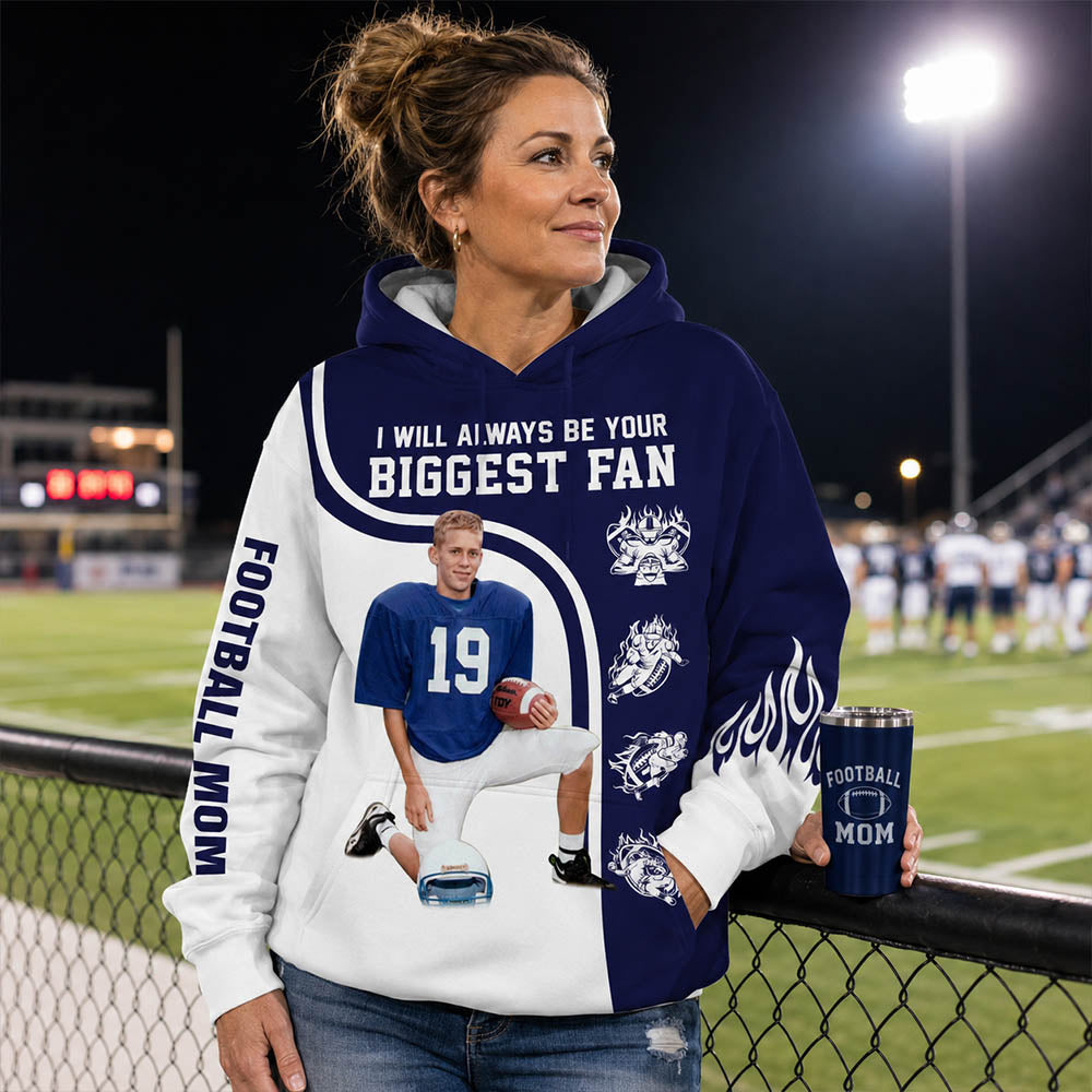 I Will Always Be Your Biggest Fan Custom All Over Print Shirt Gift For Football Mom Football Lovers H2511