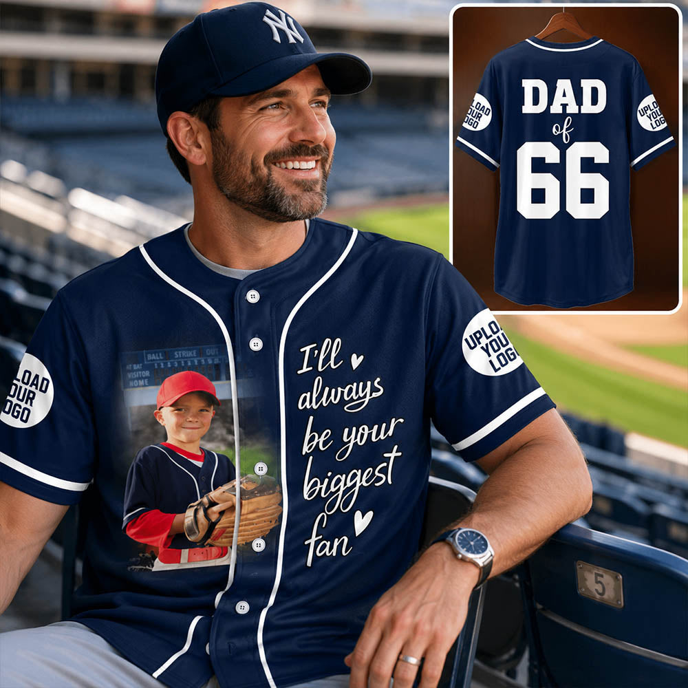 Custom Photo Baseball Game Day Baseball Jersey Gift For Baseball Lovers - Personalized Gift For Baseball Player K1702