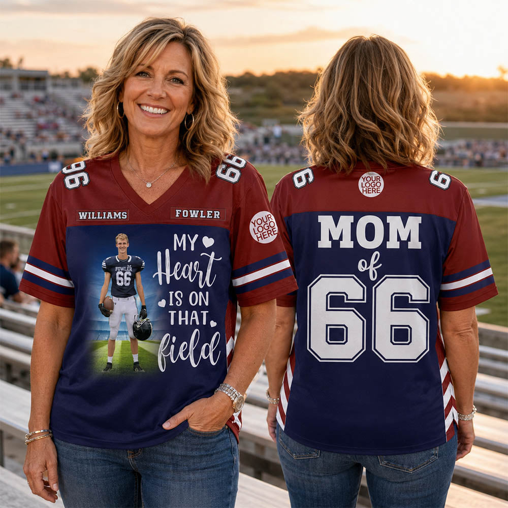 Custom Photo I'll Always Be Your Biggest Fan Football Jersey Gift For Football Lovers - Personalized Gift For Football Player