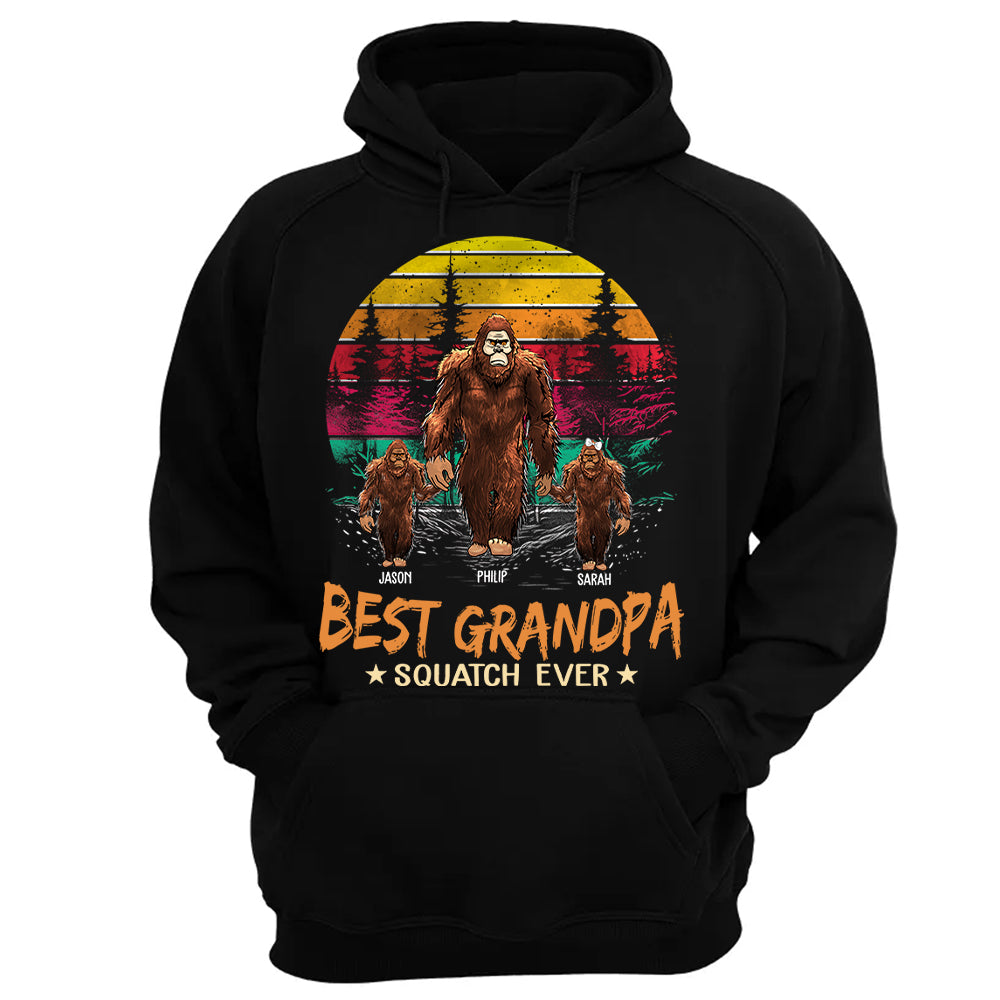 Best PaPa Squatch Ever Bigfoot - Personalized Vintage Shirt T1807 Li29