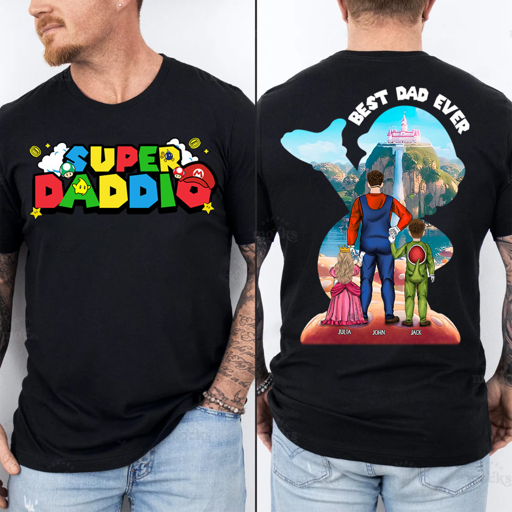 Personalized Super Daddio, Best Dad Ever Shirt, Super Dad Shirt, Father's Day Gift For Dad