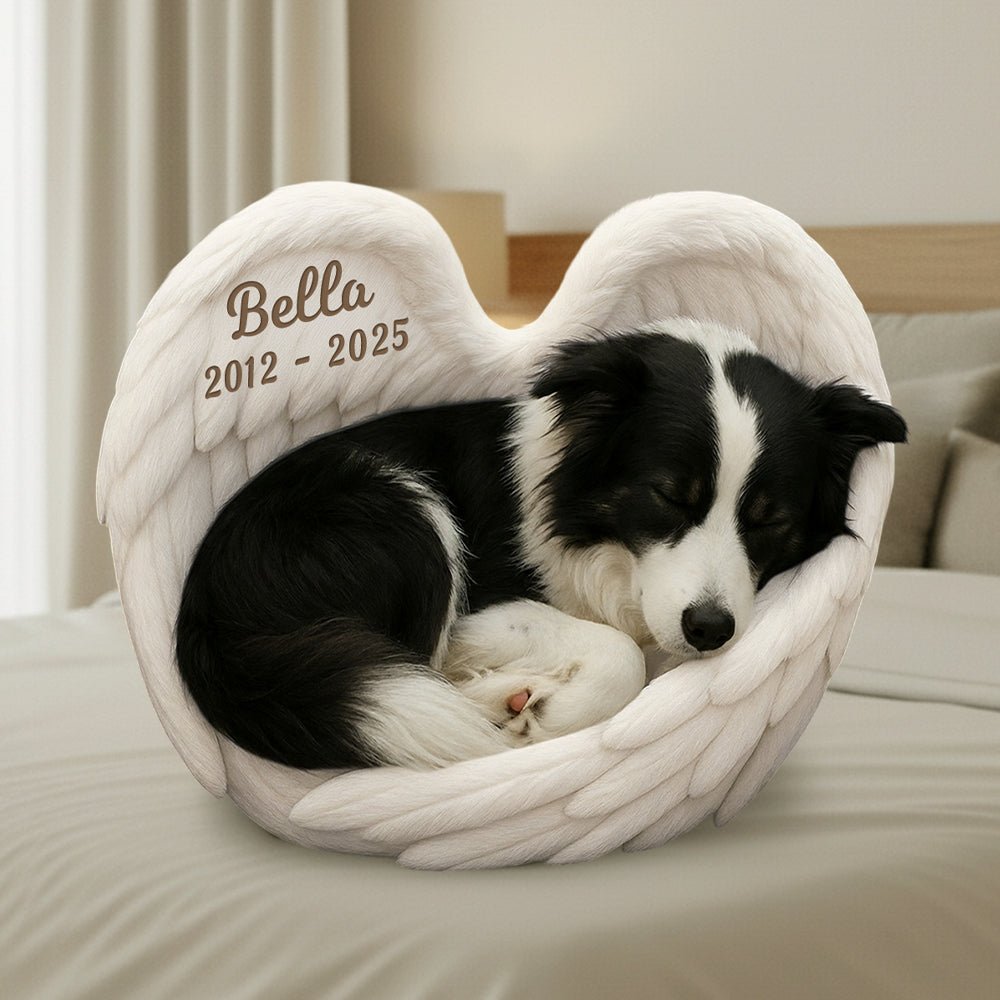 Personalized Dog Heaven Custom Shaped Ugly Plush Pillow - Custom Photo Gifts For Dog Lover T1807 Hv01