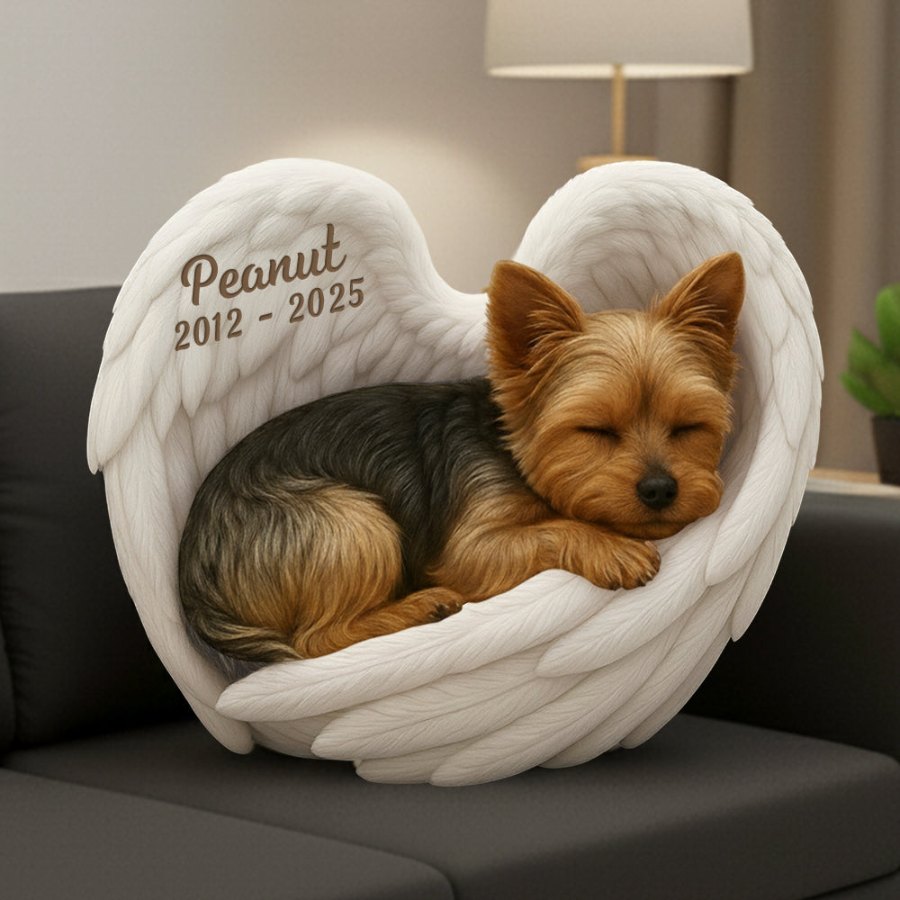 Personalized Dog Heaven Custom Shaped Ugly Plush Pillow - Custom Photo Gifts For Dog Lover T1807 Hv01