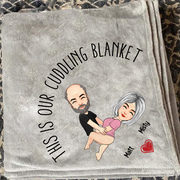This Is Our Cuddling Blanket Persionalized Blanket Gift For Couple Vr2 Pa00