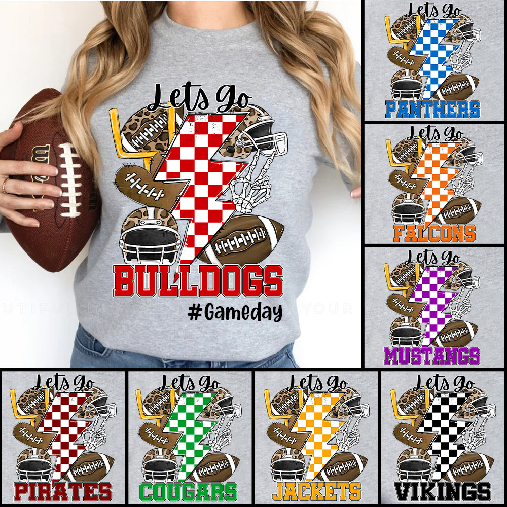 Ph99- Spirit Shirt Personalized Game Day Shirt Custom School Mascot Test Ph99  Tu20 -Tu 30.07.2026