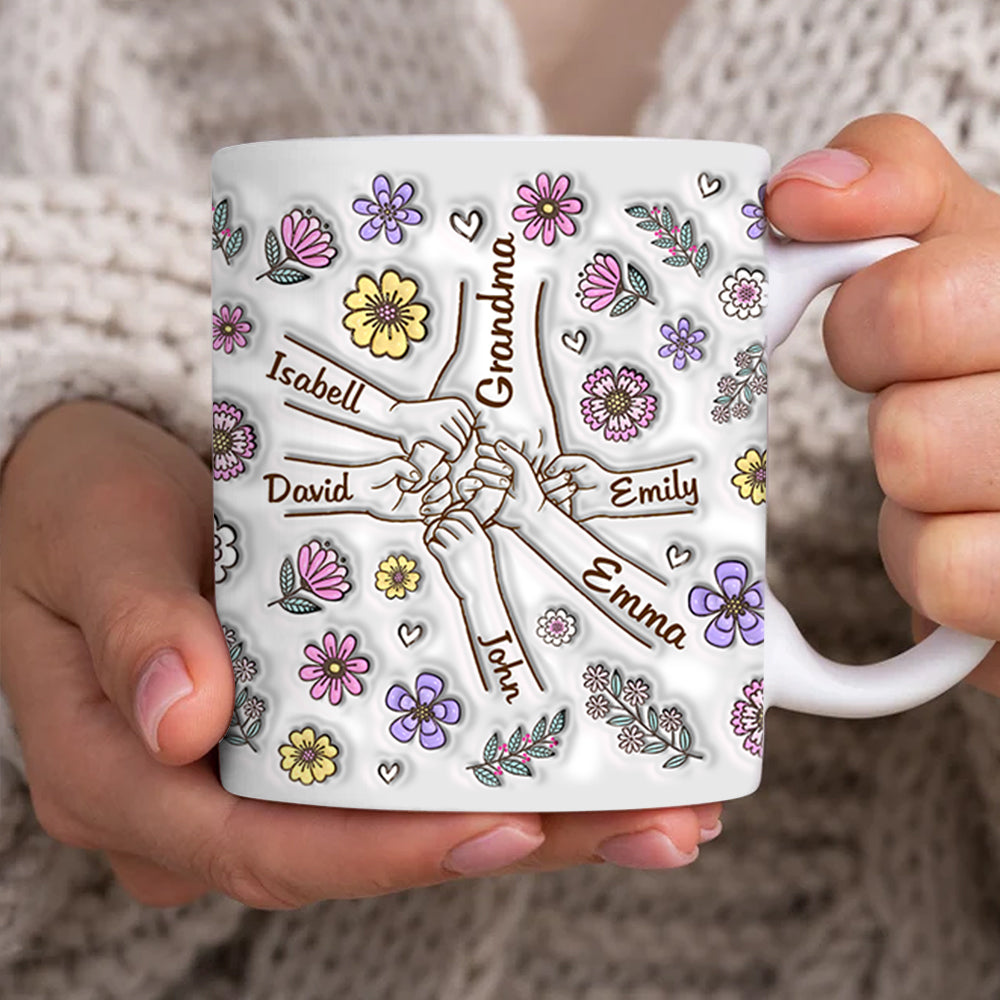 Mother's Day - Personalized Custom 3D Inflated Effect Printed Mug For Nana, Mom