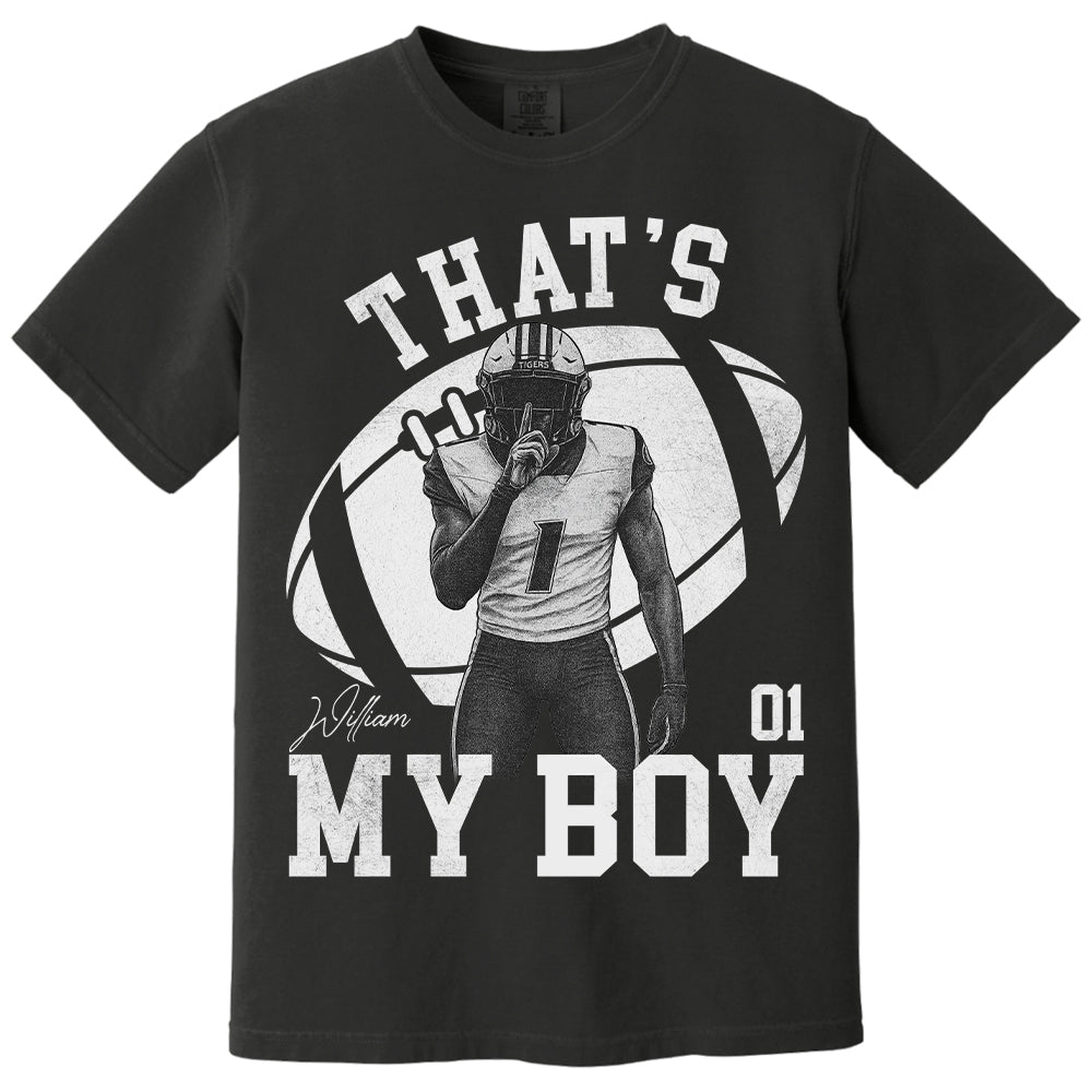 That’s My Boy - Washed Tee Retro Bootleg Shirt - Custom Photo Football Players - Gift For Sport Family T1807 T24