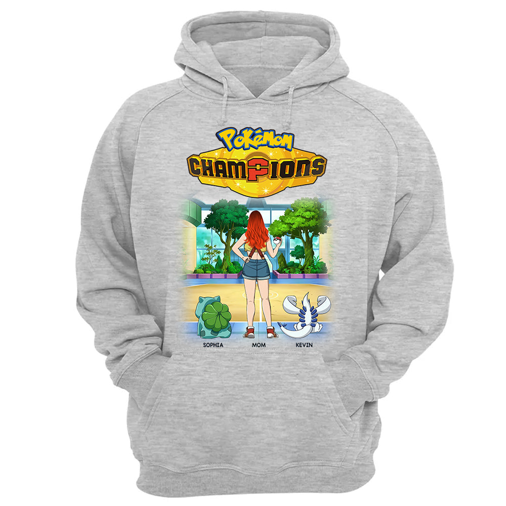 Pokémom Champions-Personalized Shirt For Mom, Dad Custom Nickname With Kids Gift Na02 VH01