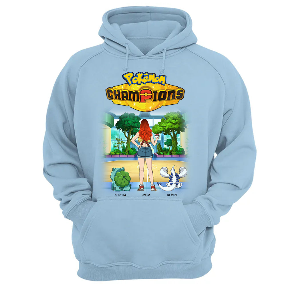 Pokémom Champions-Personalized Shirt For Mom, Dad Custom Nickname With Kids Gift Na02 VH01
