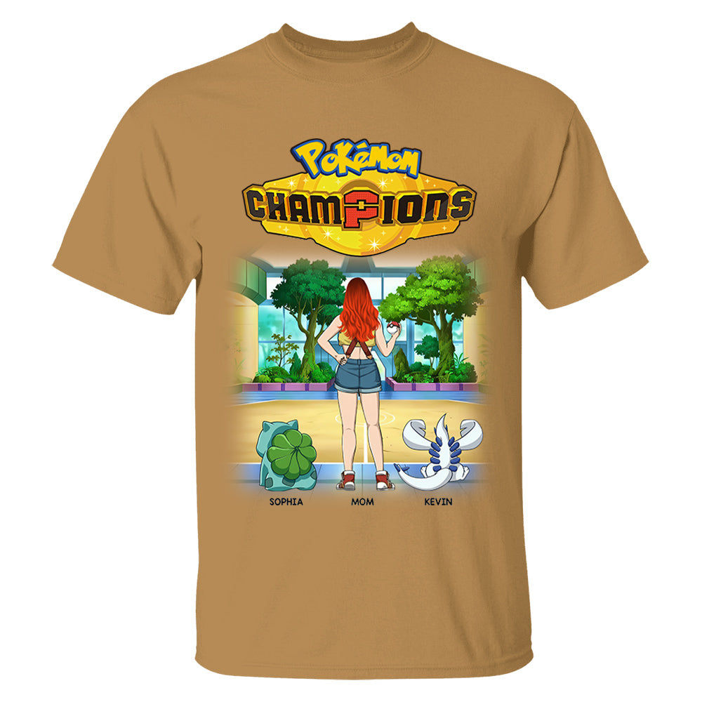 Pokémom Champions-Personalized Shirt For Mom, Dad Custom Nickname With Kids Gift Na02 VH01