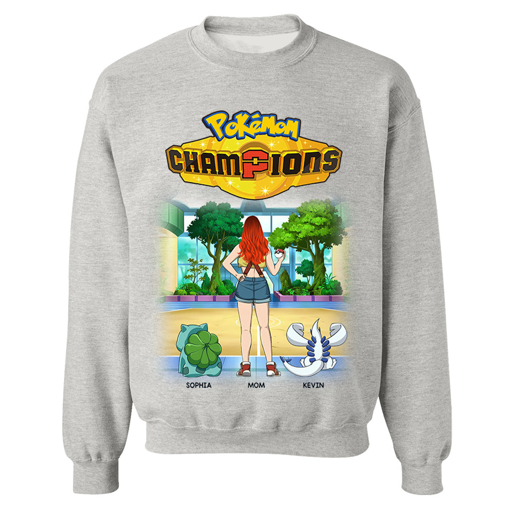 Pokémom Champions-Personalized Shirt For Mom, Dad Custom Nickname With Kids Gift Na02 VH01