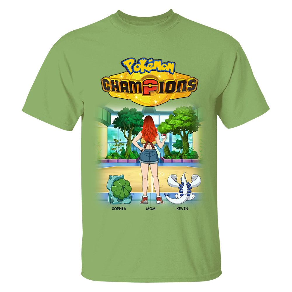 Pokémom Champions-Personalized Shirt For Mom, Dad Custom Nickname With Kids Gift Na02 VH01