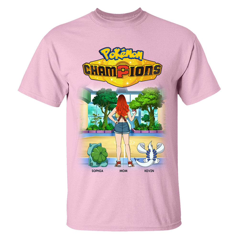 Pokémom Champions-Personalized Shirt For Mom, Dad Custom Nickname With Kids Gift Na02 VH01