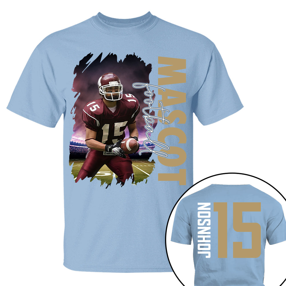 Custom Photo Football Shirt, Personalized Football Mom Shirt, Game Day Football Hoodie, Footballl Dad Sweatshirt