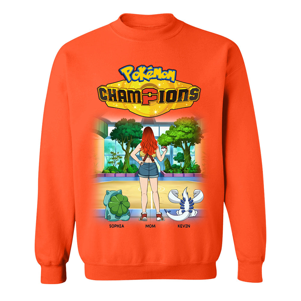 Pokémom Champions-Personalized Shirt For Mom, Dad Custom Nickname With Kids Gift Na02 VH01