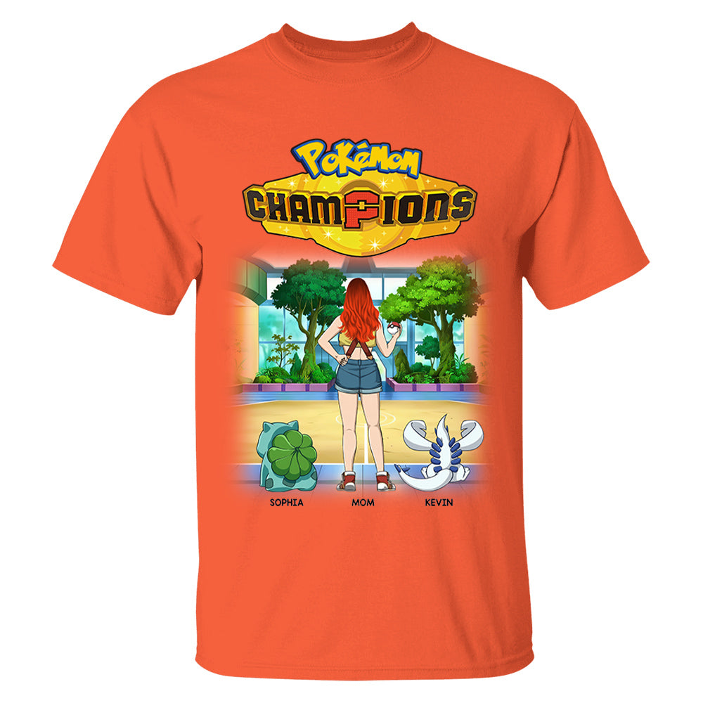 Pokémom Champions-Personalized Shirt For Mom, Dad Custom Nickname With Kids Gift Na02 VH01