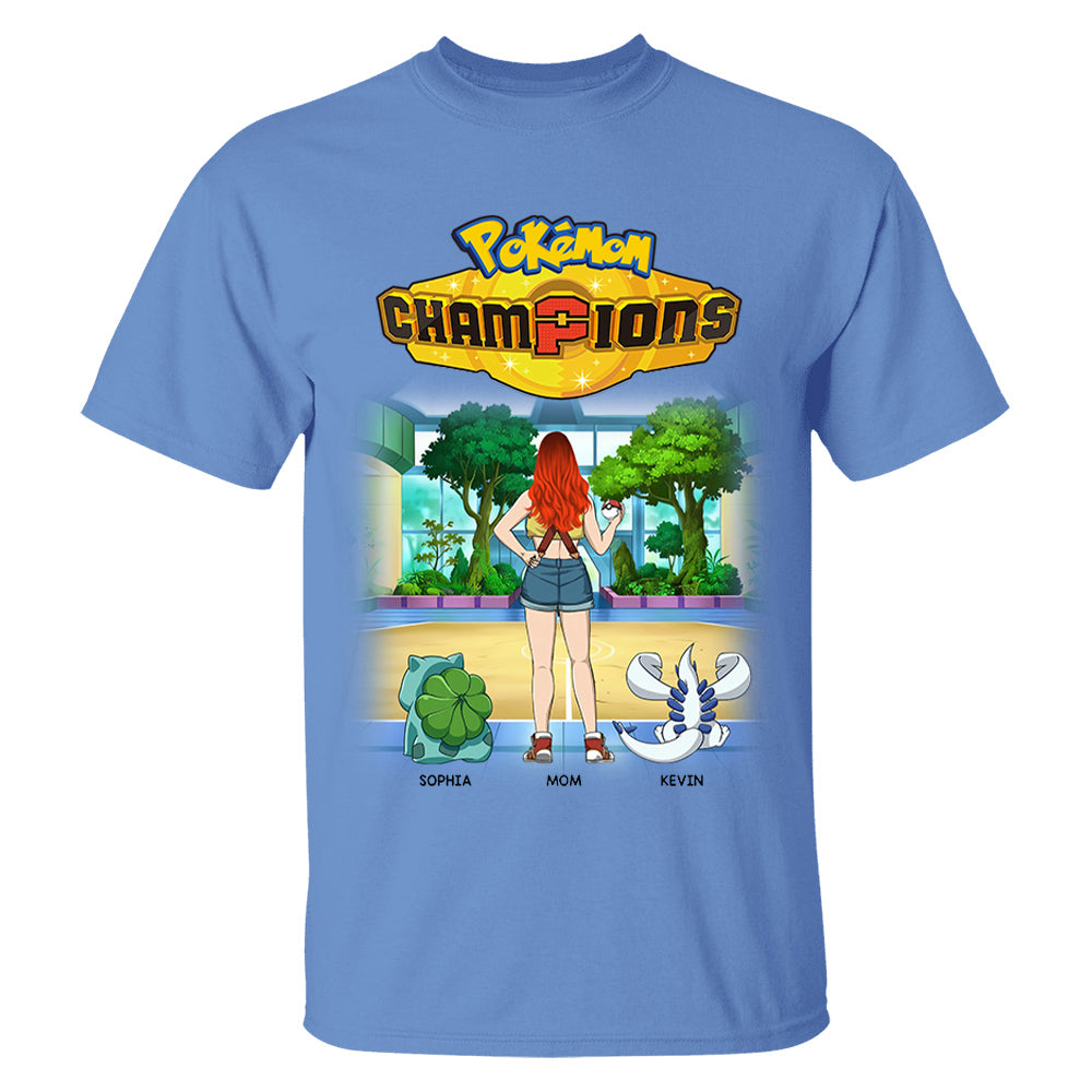 Pokémom Champions-Personalized Shirt For Mom, Dad Custom Nickname With Kids Gift Na02 VH01