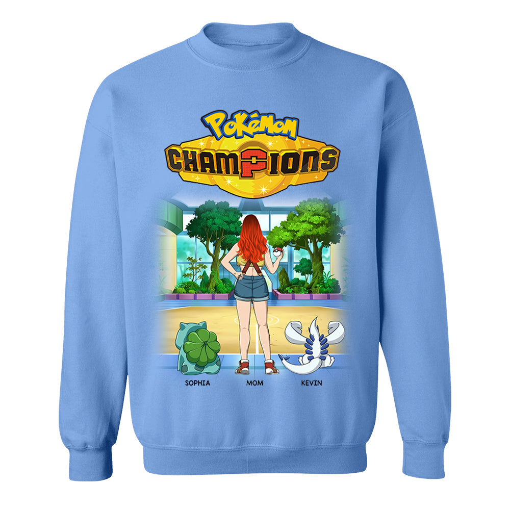 Pokémom Champions-Personalized Shirt For Mom, Dad Custom Nickname With Kids Gift Na02 VH01