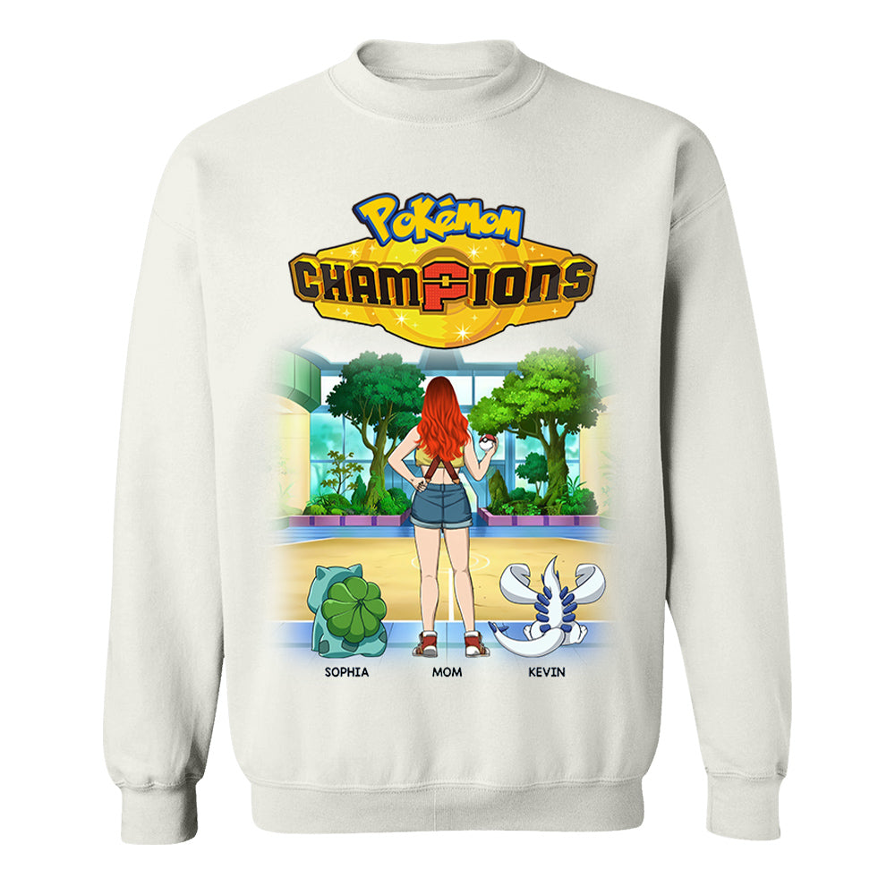 Pokémom Champions-Personalized Shirt For Mom, Dad Custom Nickname With Kids Gift Na02 VH01