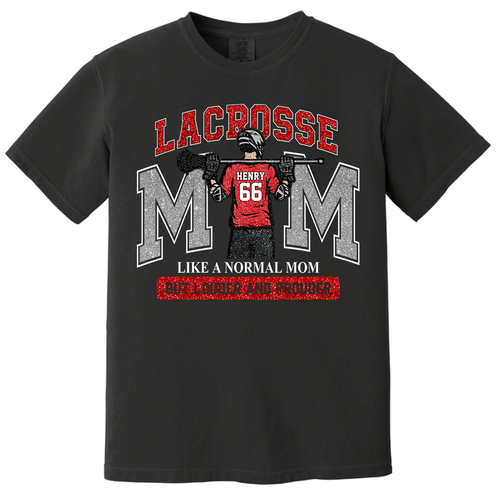 Personalized Lacrosse Mom Shirt, Custom Lacrosse Sports Mom Nickname Shirt, Gift For Sports Family T1807 TH23