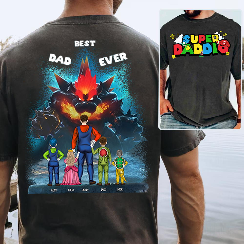 Custom Super Daddio Shirt: Perfect Father's Day Gift for Your Super Dad