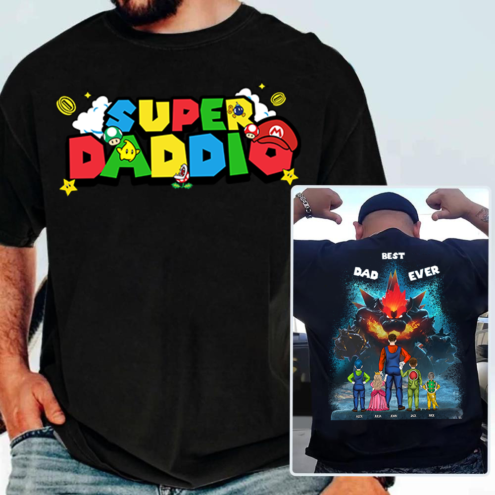 Custom Super Daddio Shirt: Perfect Father's Day Gift for Your Super Dad