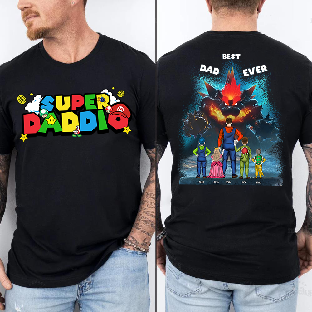 Custom Super Daddio Shirt: Perfect Father's Day Gift for Your Super Dad