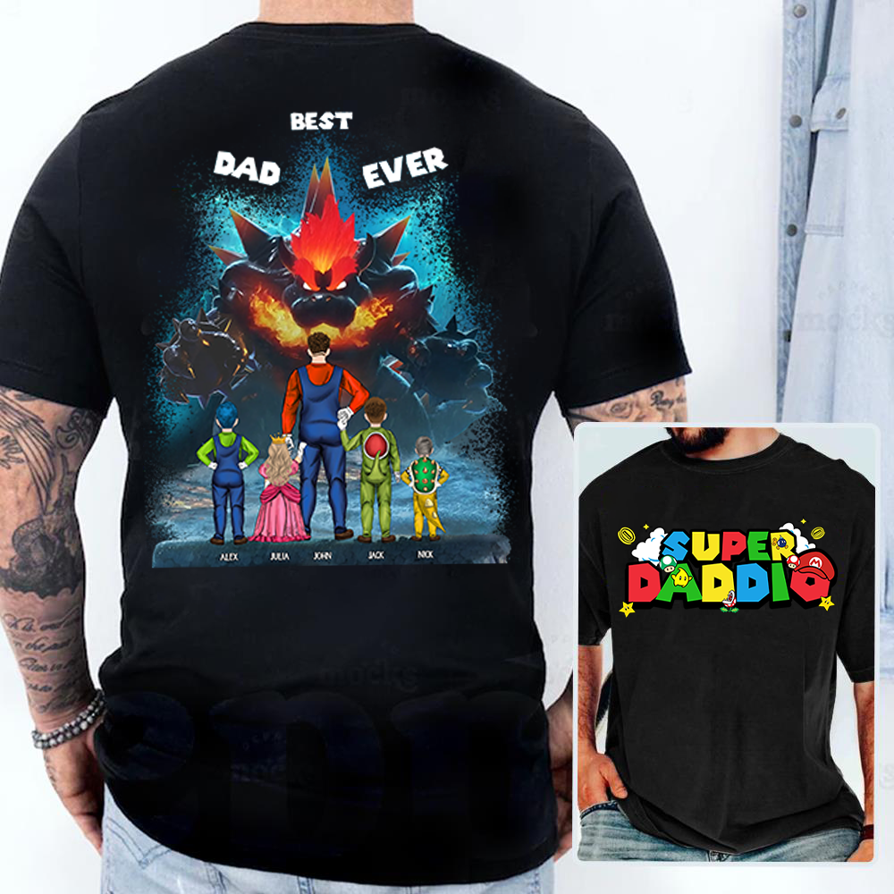 Custom Super Daddio Shirt: Perfect Father's Day Gift for Your Super Dad