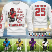 I Will Always Be Your Biggest Fan Personalized Shirt For Football Mom Grandma Sport Family Na02 Pt99