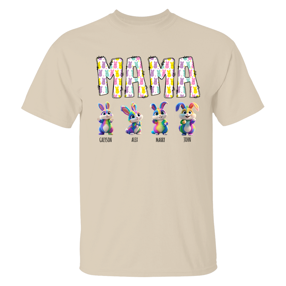 Mama Pepes - Personalized Grandma's Peeps Easter Day Shirt Pa00