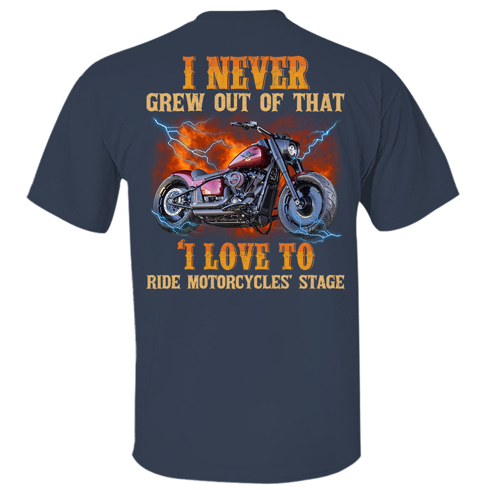 Loving to Ride Motorcycles Shirt - Personalized Upload Vehicle Photo For Biker A2110
