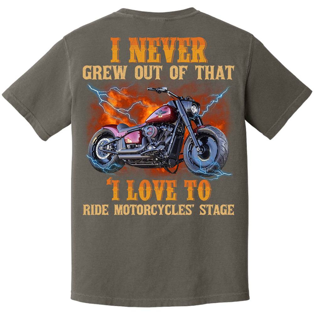 Loving to Ride Motorcycles Shirt - Personalized Upload Vehicle Photo For Biker A2110