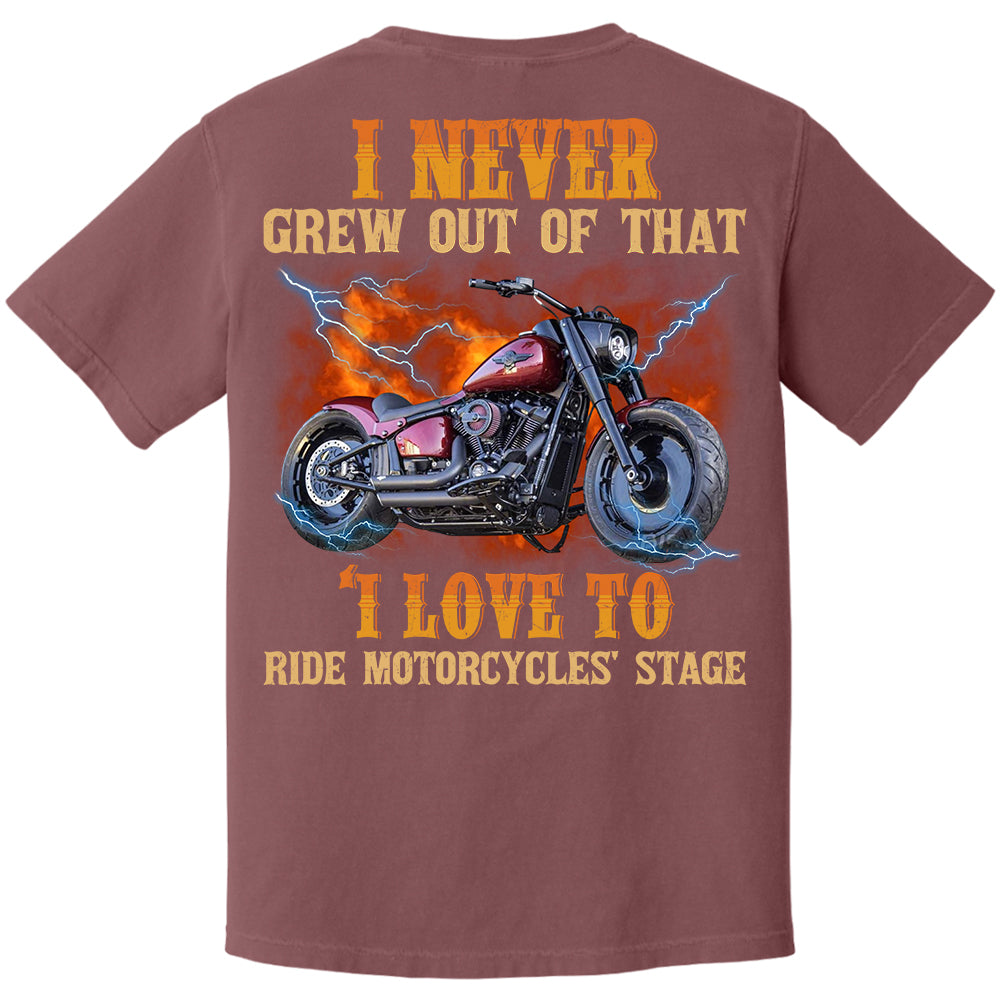 Loving to Ride Motorcycles Shirt - Personalized Upload Vehicle Photo For Biker A2110