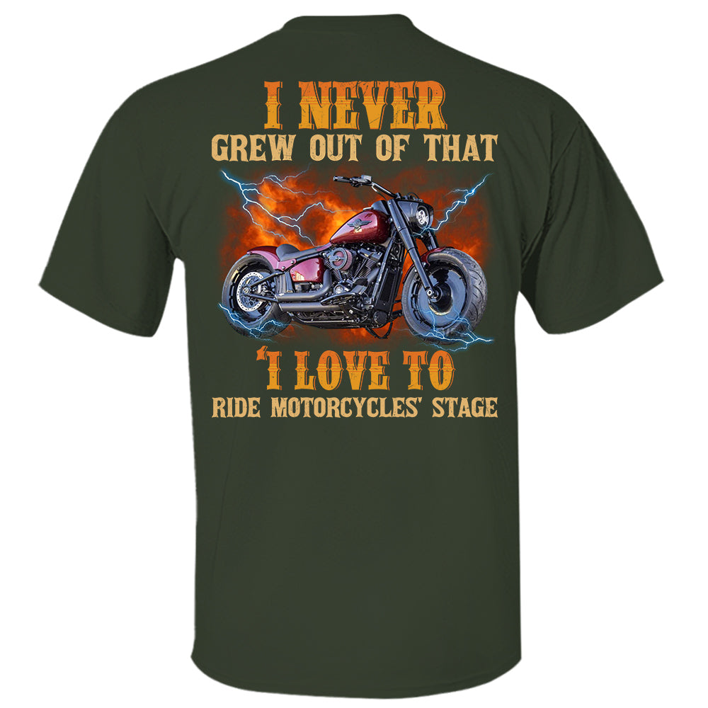 Loving to Ride Motorcycles Shirt - Personalized Upload Vehicle Photo For Biker A2110