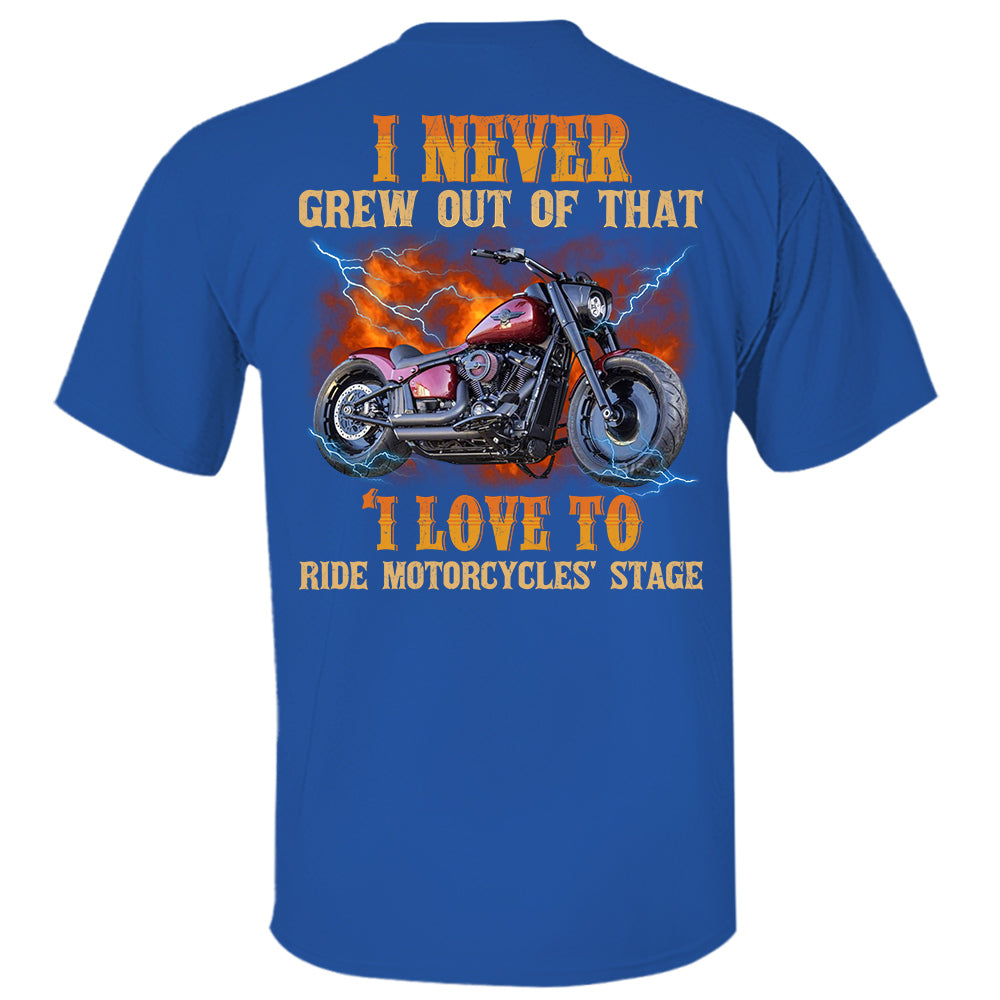 Loving to Ride Motorcycles Shirt - Personalized Upload Vehicle Photo For Biker A2110