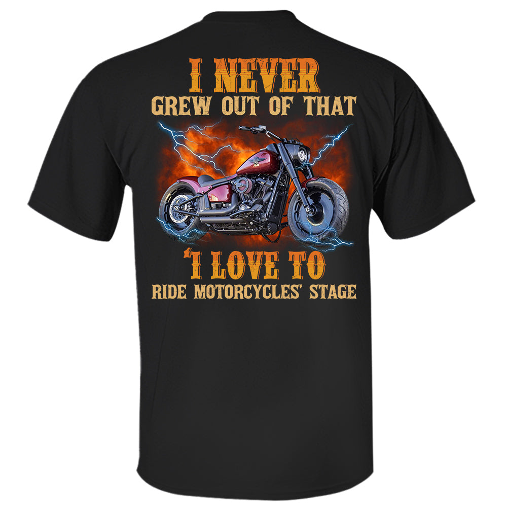Loving to Ride Motorcycles Shirt - Personalized Upload Vehicle Photo For Biker A2110