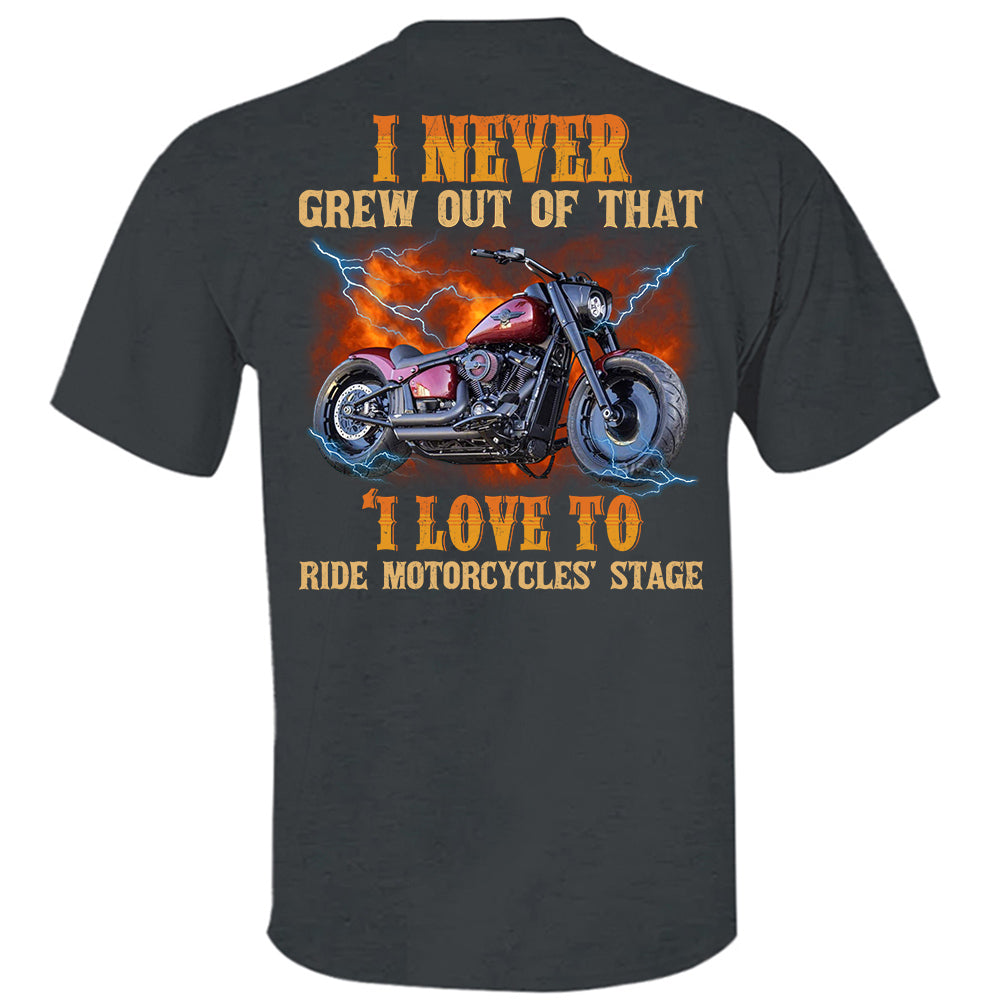 Loving to Ride Motorcycles Shirt - Personalized Upload Vehicle Photo For Biker A2110