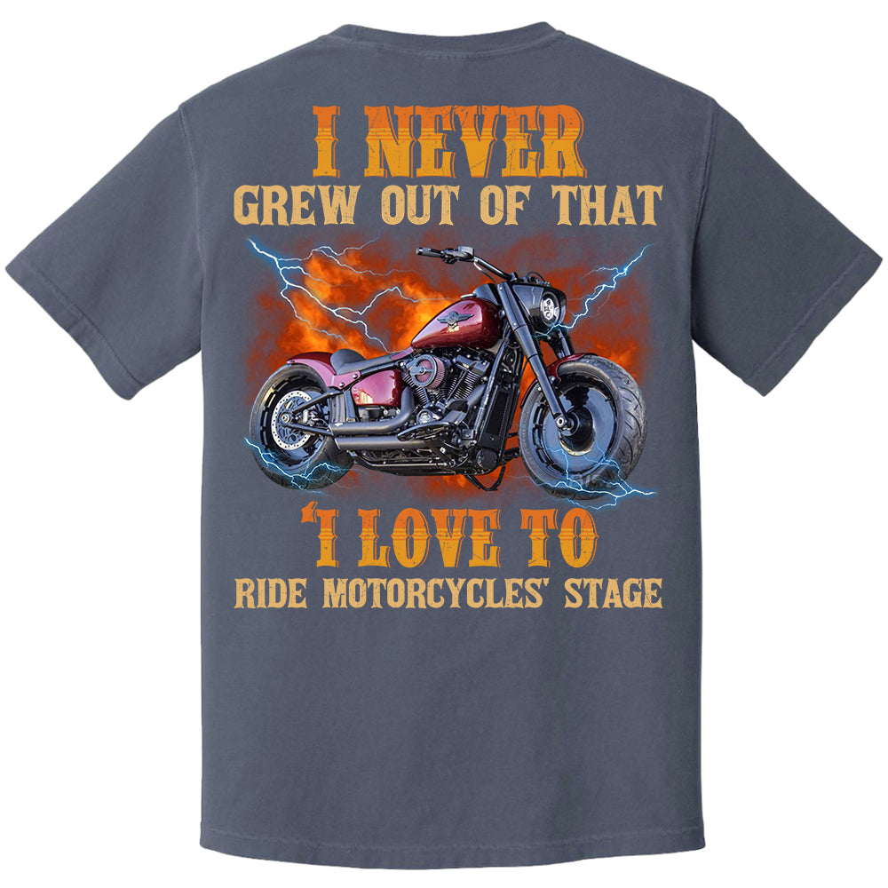 Loving to Ride Motorcycles Shirt - Personalized Upload Vehicle Photo For Biker A2110
