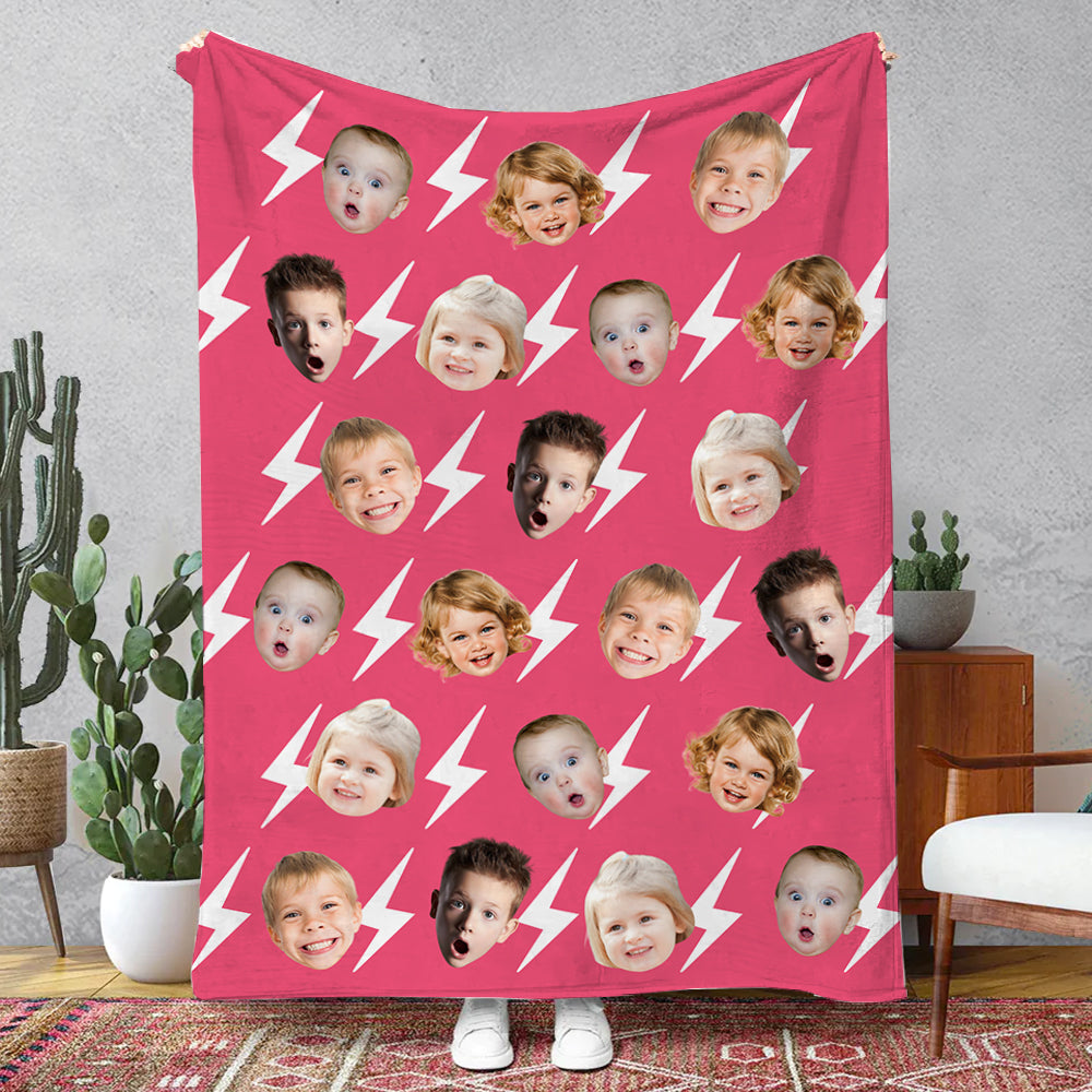 Upload Your Photo Blanket For Family - Custom Photo Kid, Adult Blanket Tu20