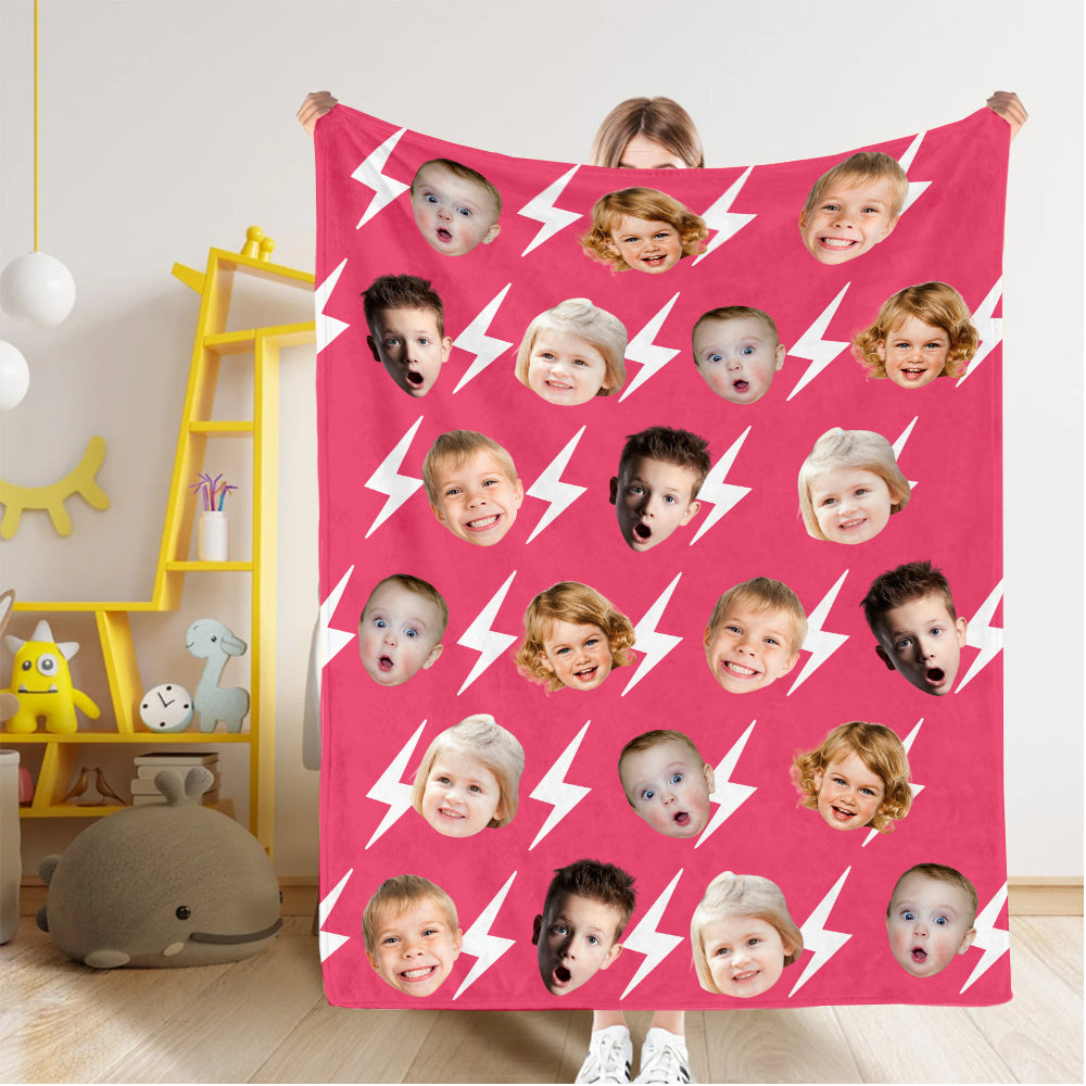 Upload Your Photo Blanket For Family - Custom Photo Kid, Adult Blanket Tu20